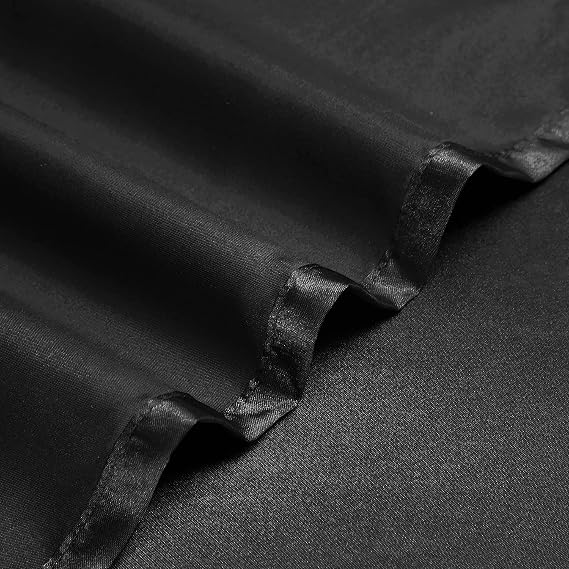 Satin Flat Sheet Only, 1 - Piece Top Sheet, Extra Soft Silk Flat Bed Sheets Sold Separately (Black, Twin - Satin Flat Sheet Only)