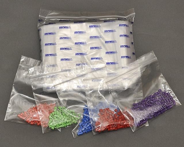 100 Gripwell Plastic Resealable Heavy Duty Grip Seal Bags 9" x 14" These Bags are 75 Micron / 300 Gauge :- Far Stronger than Normal 40 Micron Bags