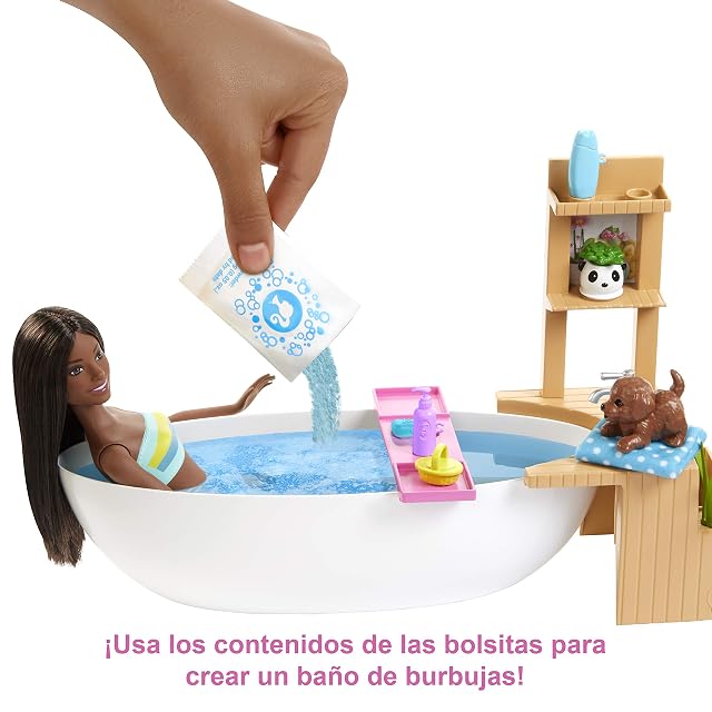 Foto 4 de 6 de Barbie - Muñeca Afroamericana con Accesorios para niños y niñas (Mattel GJN33)