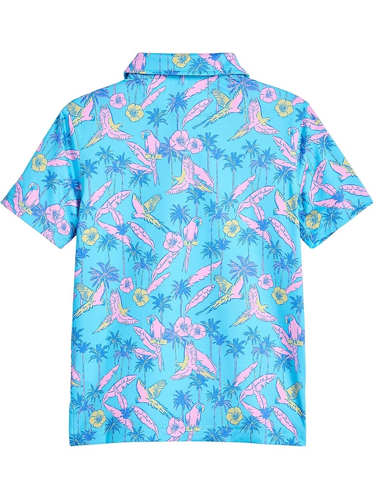 Blue Chubbies The Flock Party (boys Performance Polo) (big Kid)