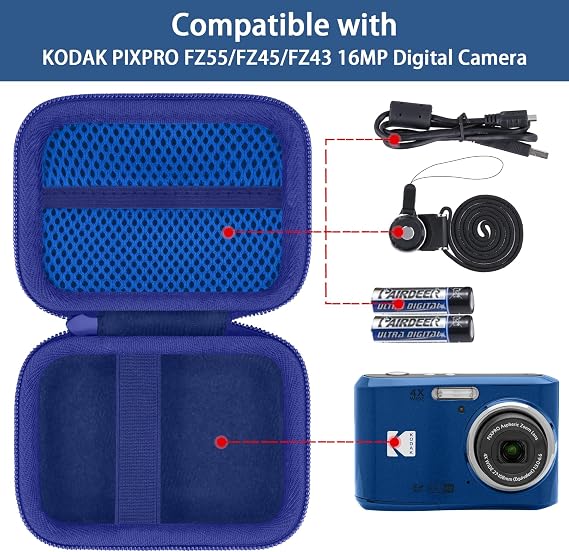 Khanka Case for Kodak PIXPRO FZ55/FZ45/FZ43 16MP Compact Digital Camera