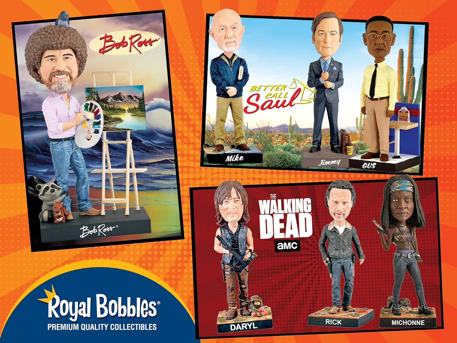 Royal Bobbles Better Call Saul Mike Ehrmantraut Collectible Bobblehead Statue - Image 7