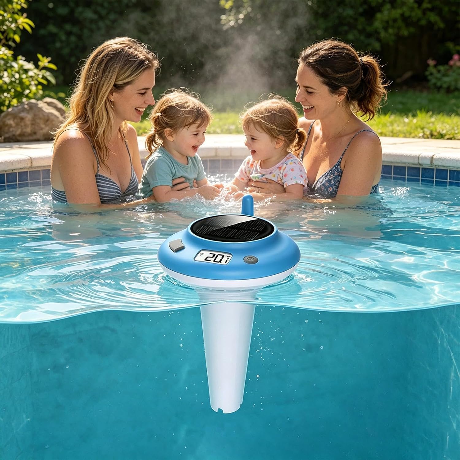 Floating Pool Temp Monitor - Wireless Waterproof,Spa Pool Water Temperature Sensor - for Hot Tub Pond Spa Cold Plunge Aquarium Home Outdoor