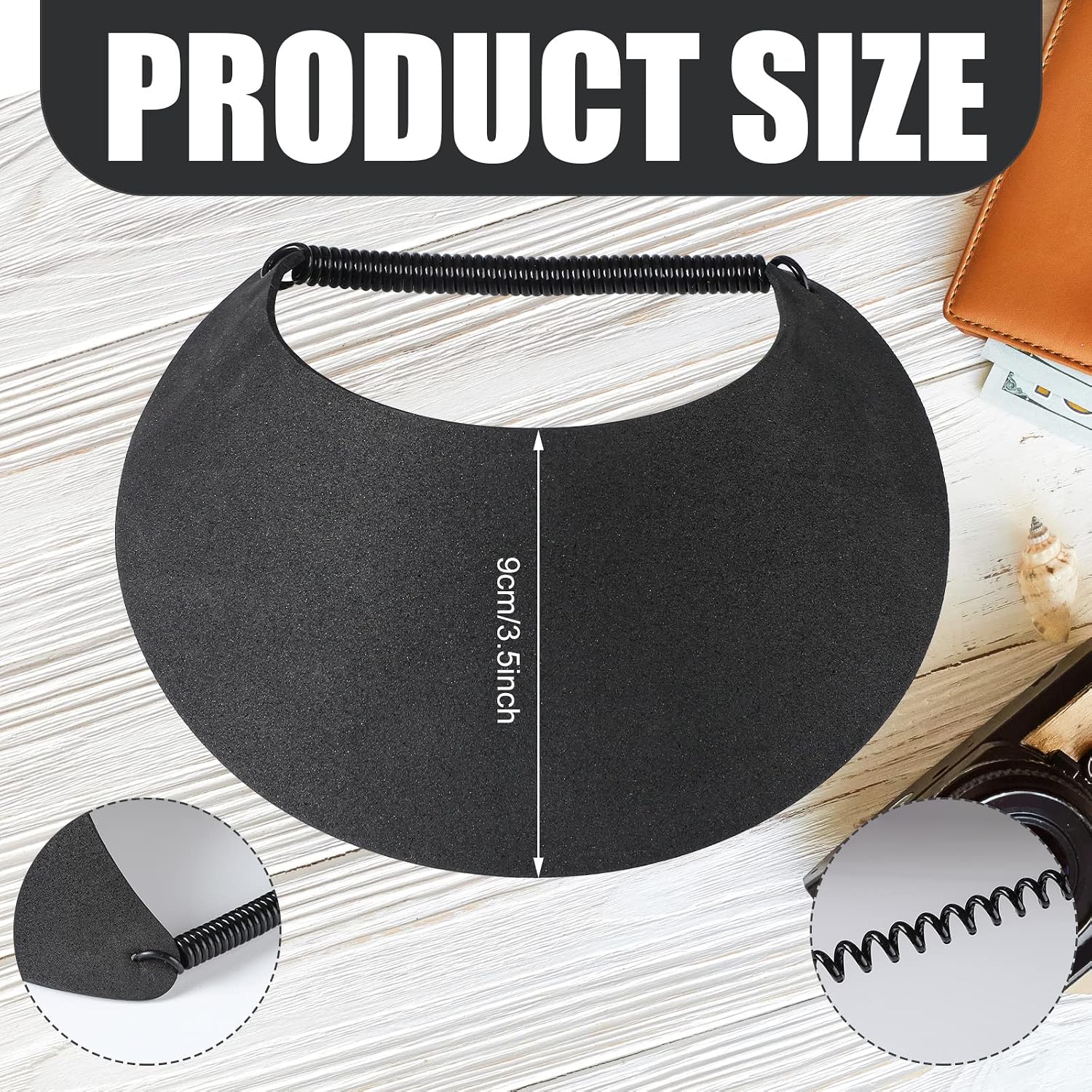 3Pcs Sun Visors for Women Solid String Sun Visor Hat Fabric Foam Adjustable Soft Visors Womens Golf Tennis Visor for Outdoors