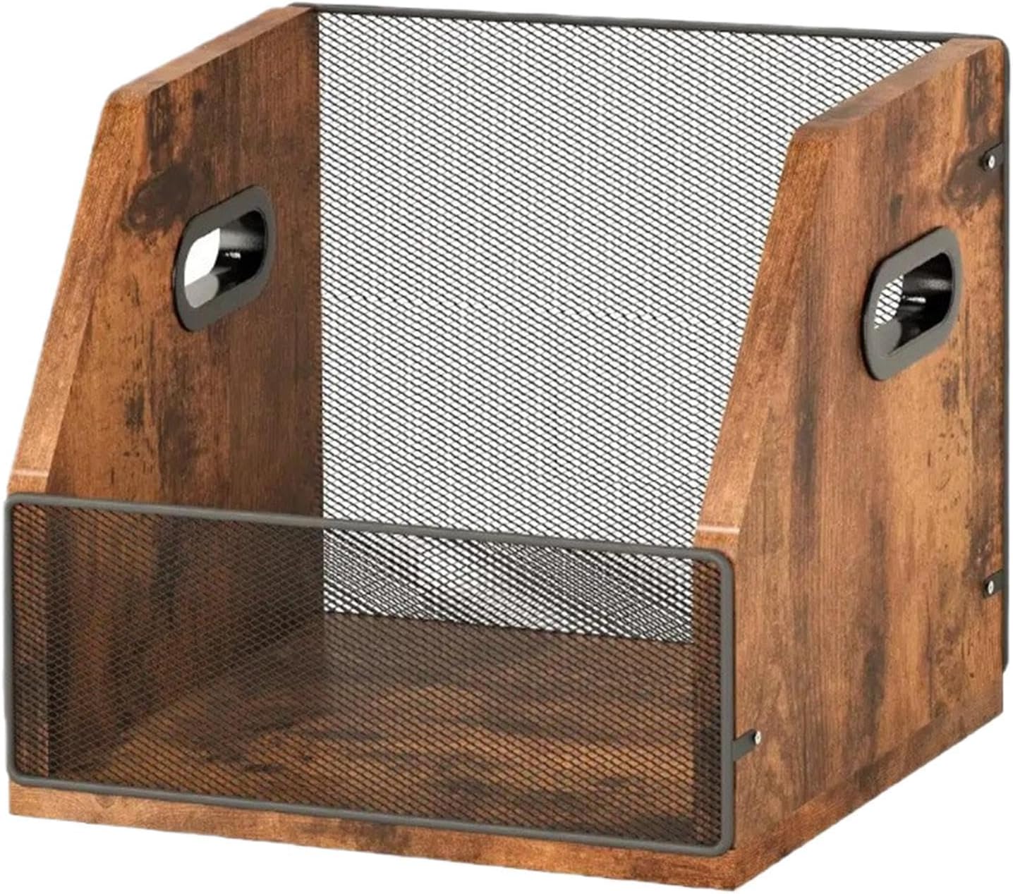 Record Holder Wooden Retro Large Capacity