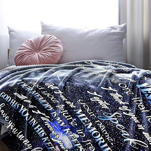 Miniatura 6 de Manta conmemorativa para papá perdida, regalos de condolencias para el duelo del padre, manta de 60 x 80 pulgadas