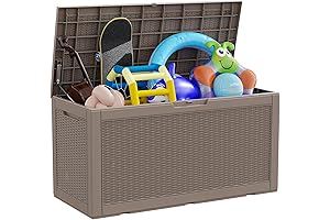 100 Gallon UV Resistant Gray Outdoor Storage Box