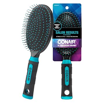 Conair Hair Brush, Detangling, Metal Bristles, Cushion Base, Teal