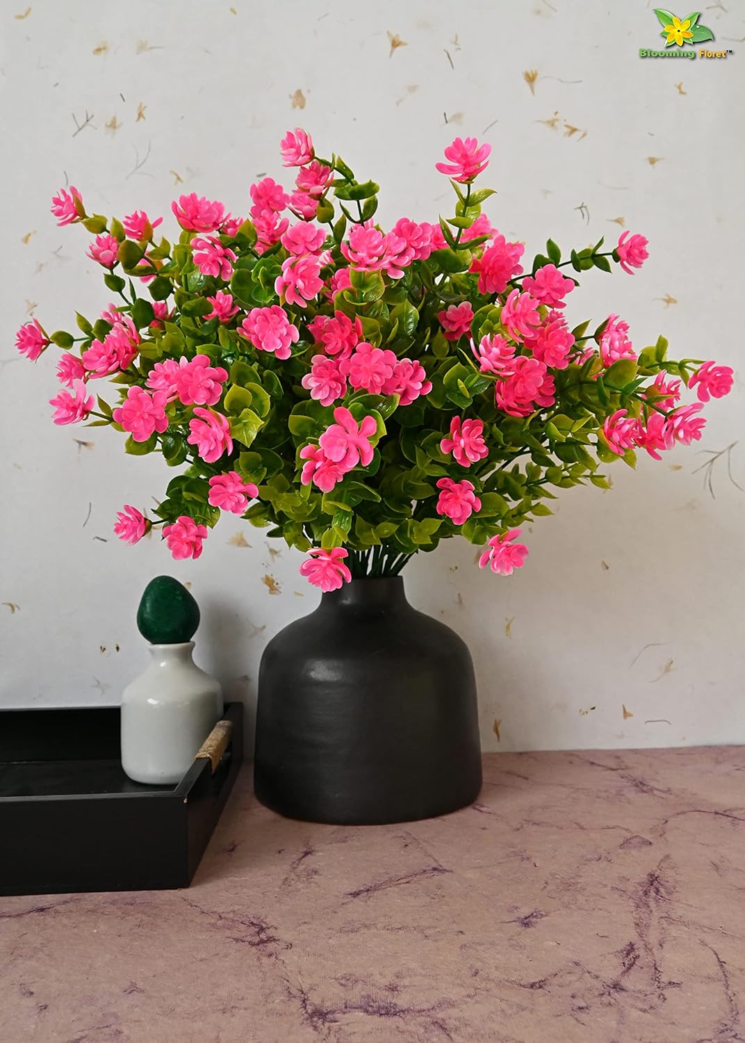 Buy Blooming Floret Artificial Kalanchoe 5 Flower Bunch Pink Colored