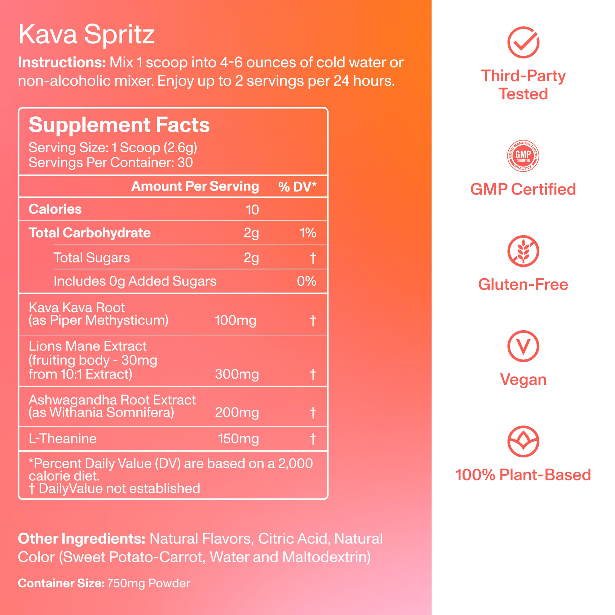 FOCL Instant Kava Drink Mix - Non-Alcoholic, Mixed Berry, 30 Servings — Amazon image 2