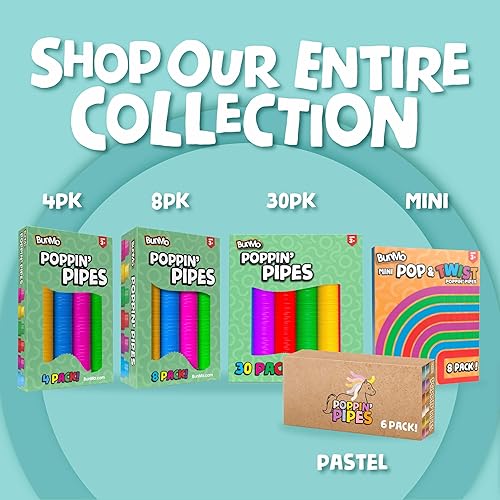 Vista 21 de BUNMO Tubos Pop – Juguetes sensoriales – Juguetes Fidget – Juego imaginativo y estimulante aprendizaje creativo – Horas de diversión para los niños