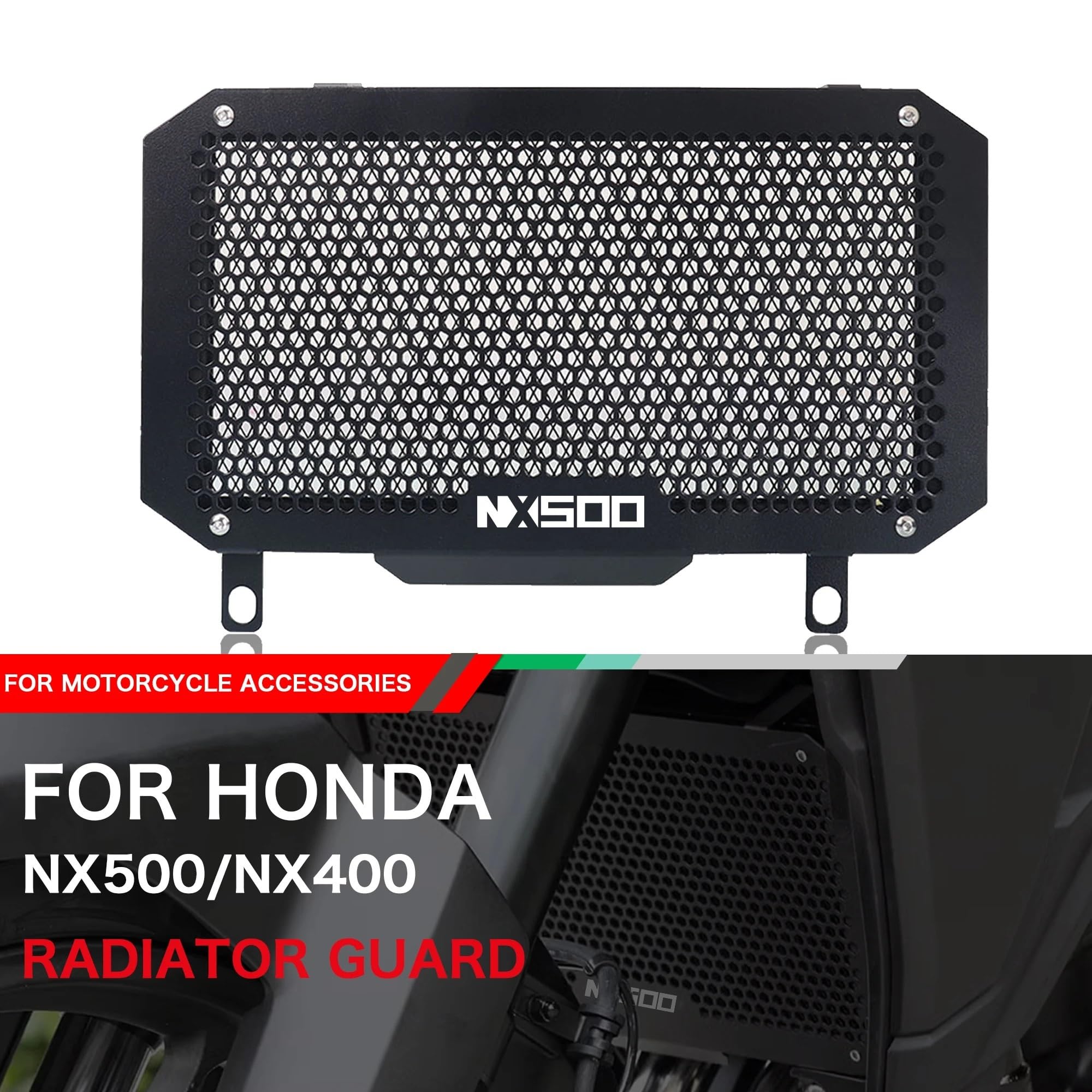 Protector De Rejilla del Radiador para Ho&nda NX500 NX400 2023 2024, NX 400 NX 500 Protector De Radiador Rejilla Cubierta Accesorios