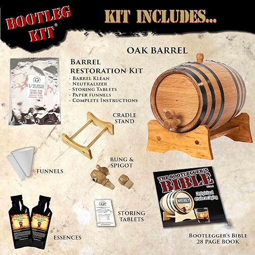 Miniatura 3 de Thousand Oaks Barrel Co. - Kit de fabricación de whisky bourbon de Kentucky - Hacer y envejecer licores en un barril de roble - Barril de whisky