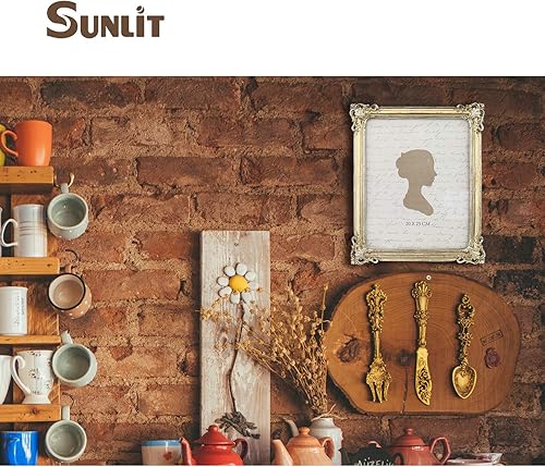 Miniatura 6 de Sunlit Marco de Fotos Vintage de 8x10 Pulgadas, Marcos de Fotos Antiguos de Lujo con Frente de Vidrio, Exhibición de Fotos, Mesa y Pared, Ideas de