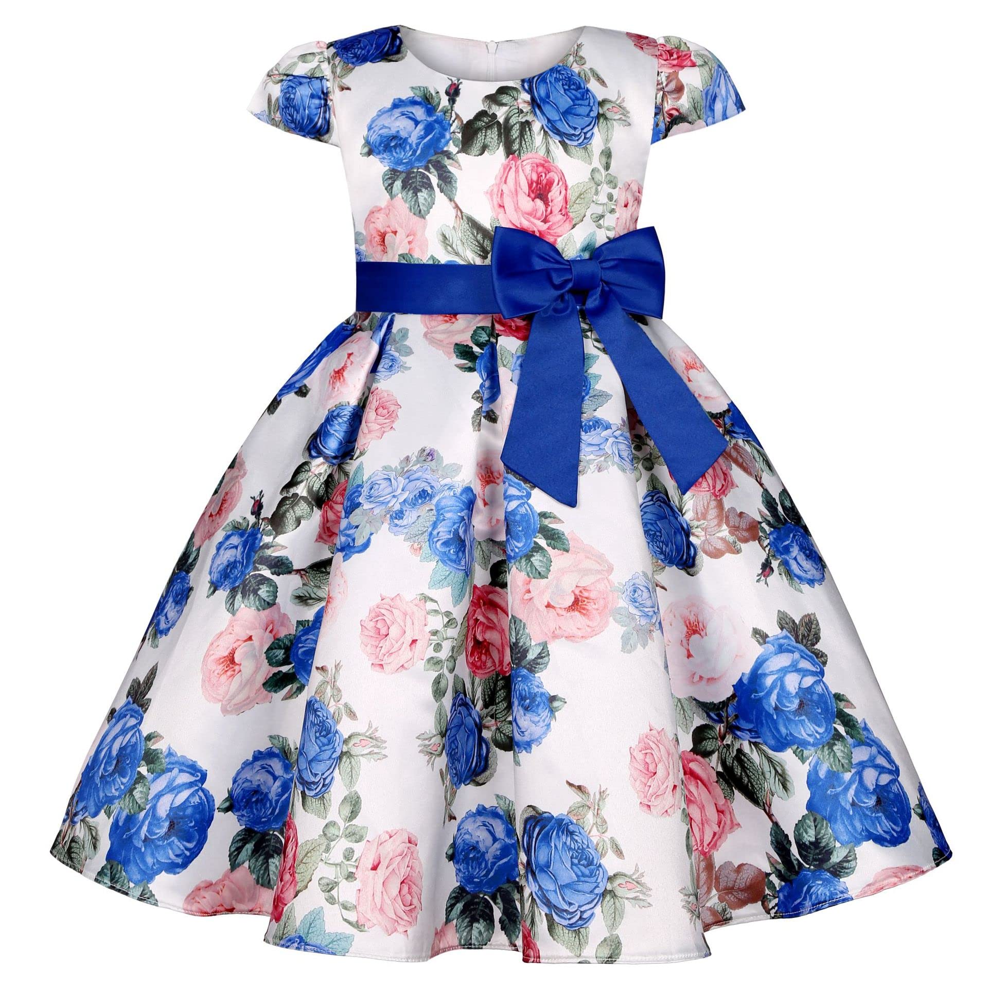 Dziewczęca sukienka w kwiaty, sukienka księżniczki, elegancka sukienka vintage, sukienka performance