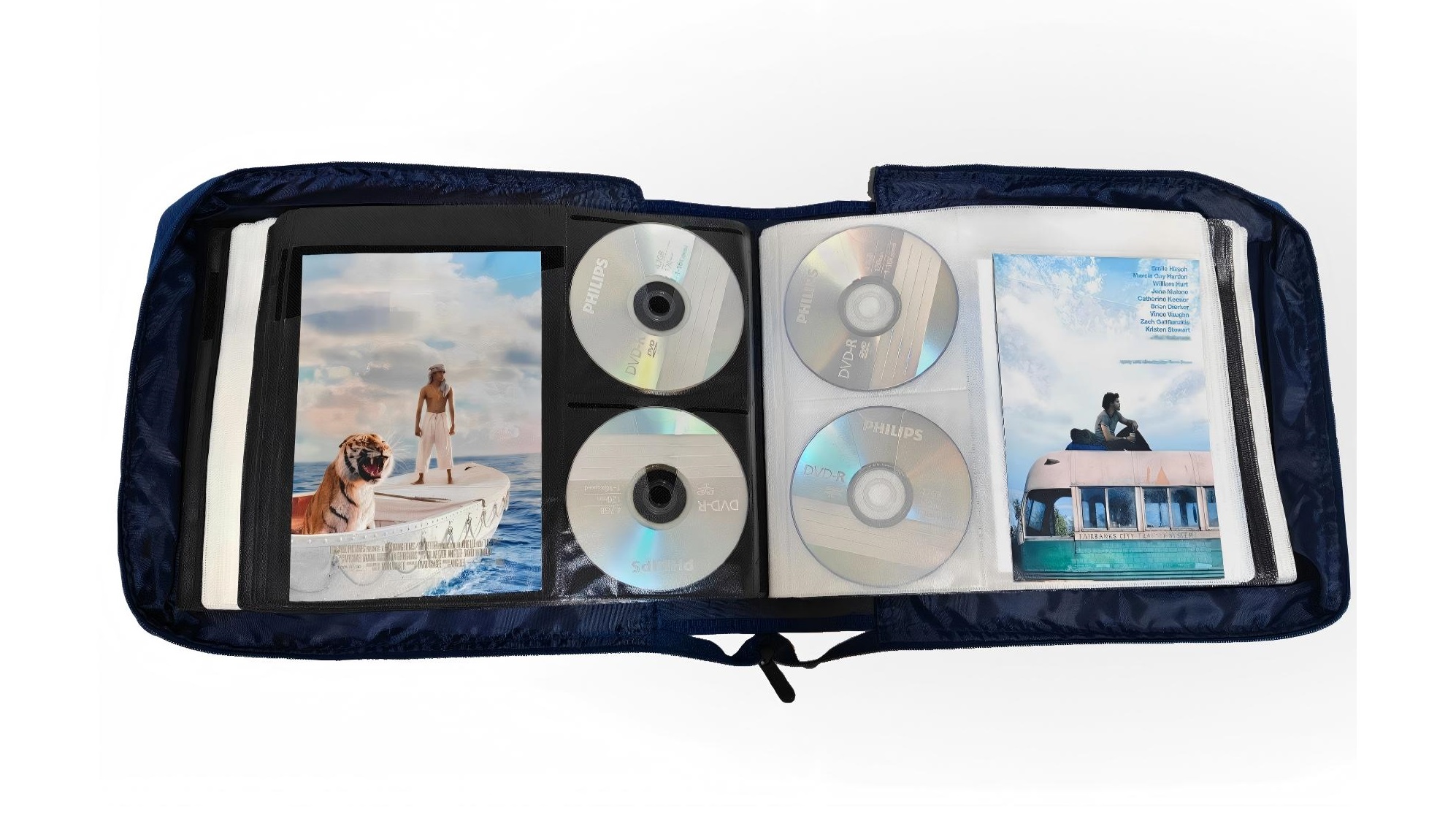 Amazon.com: DVD CD Storage Case with Extra Wide Title Cover Pages