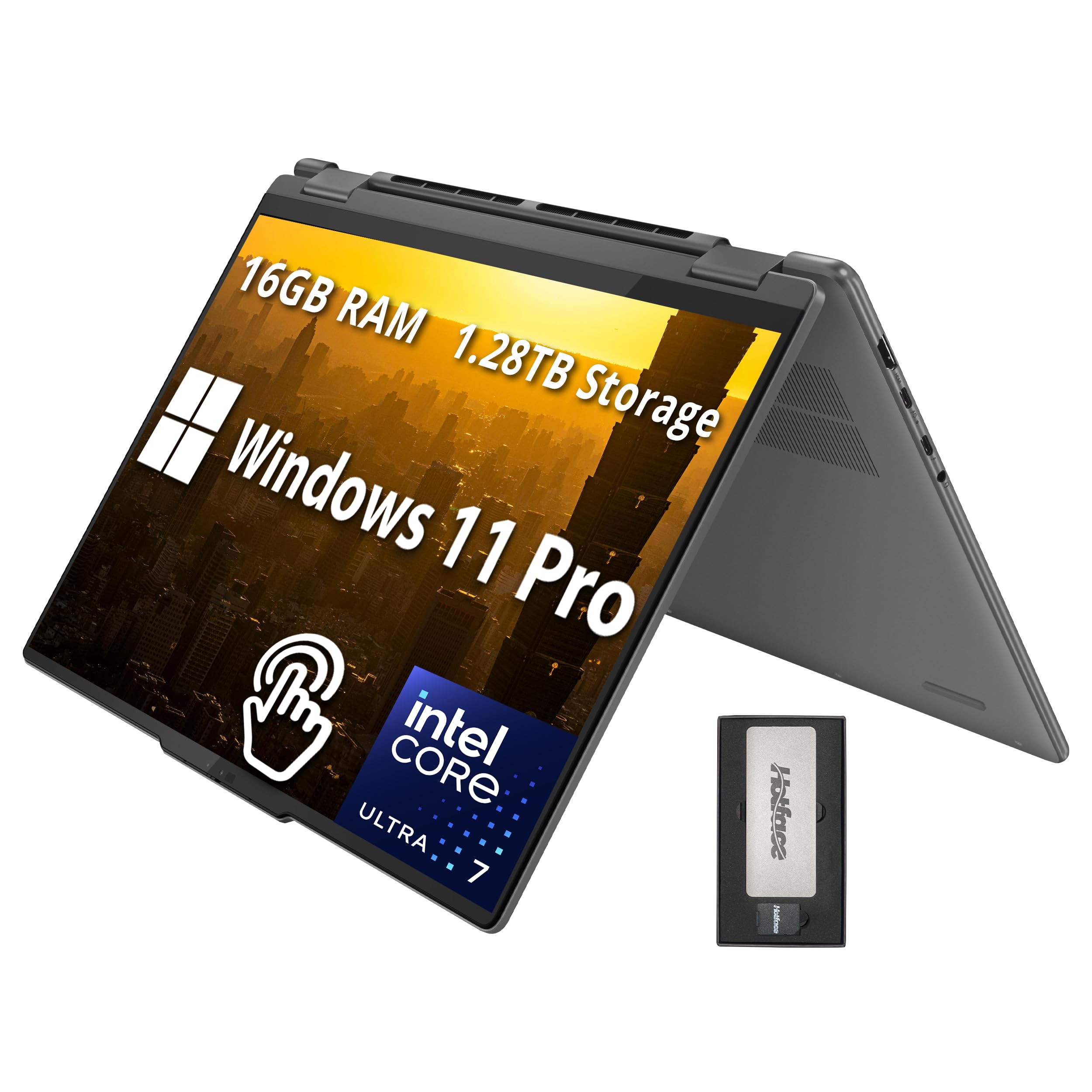 Lenovo/7th i5/Win11/Office2021/新SSD/8GB㉖ Lenovo Yoga 7 2-in-1 16ILL10 2025 Laptop, 8-Core Intel Core Ultra