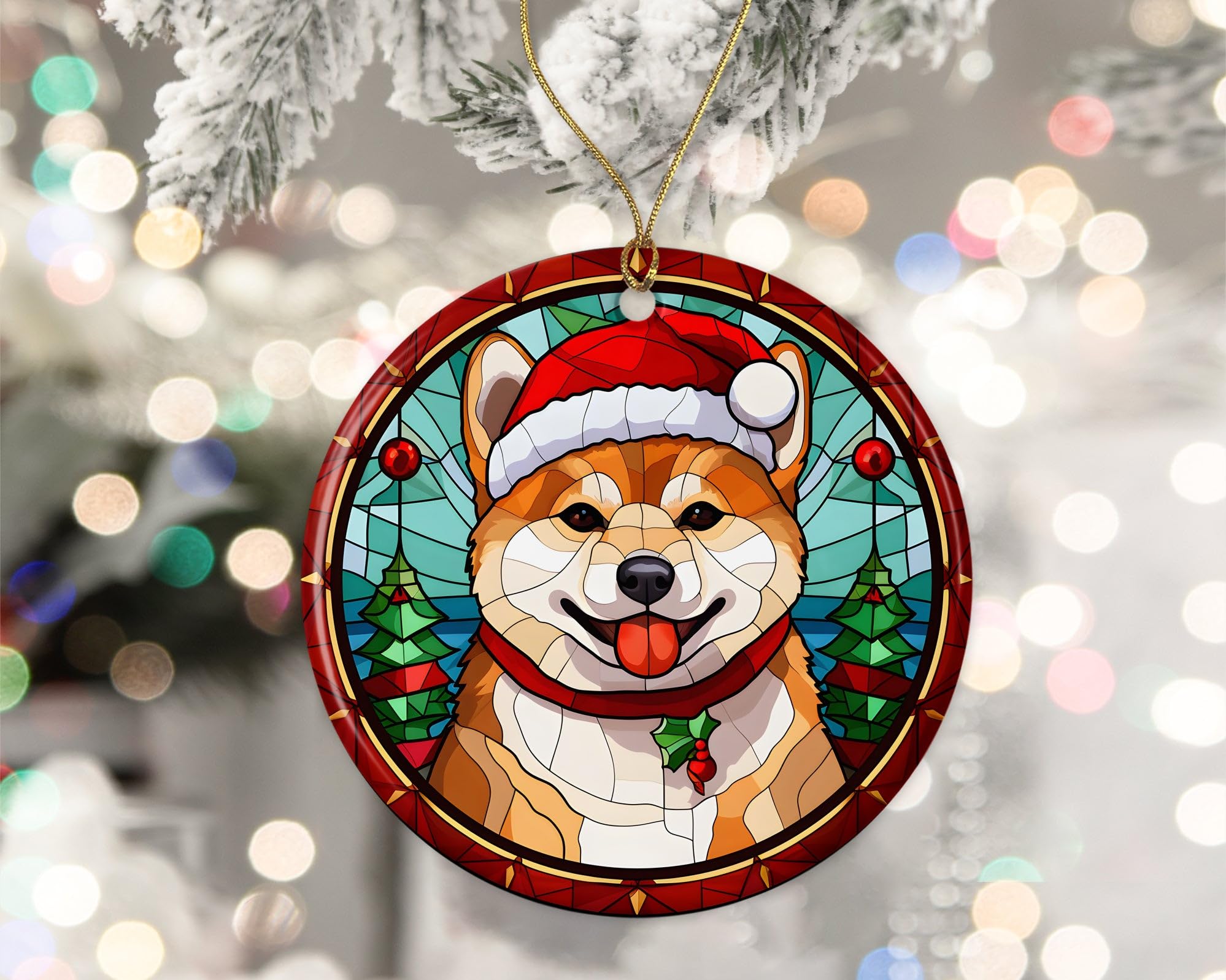 【未使用品】ナタリーレテ 犬 オーナメント ハンドペイント 硝子 クリスマス 未使用品】ナタリーレテ 犬 オーナメント ハンドペイント 硝子