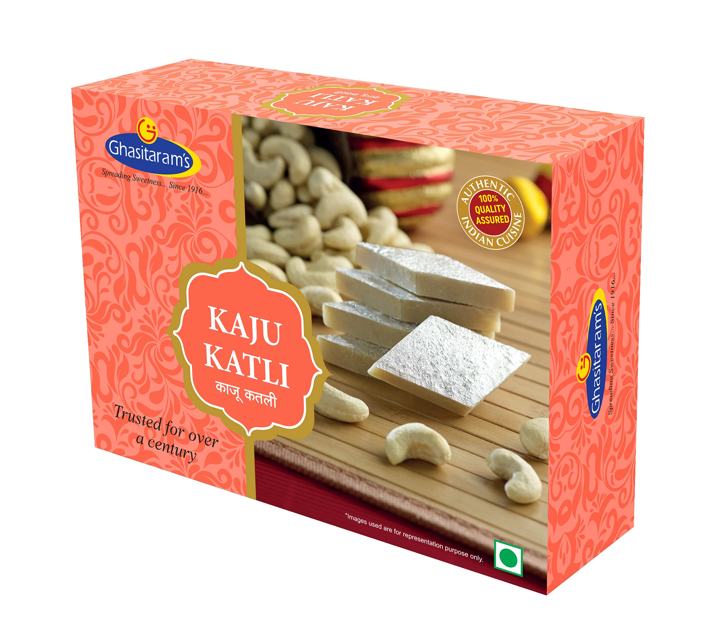 GHASITARAMS Indian Cuisine Healthy & Tasty Pure Kaju Katli (200g) (B09FK5M55L) Amazon Price History, Amazon Price Tracker