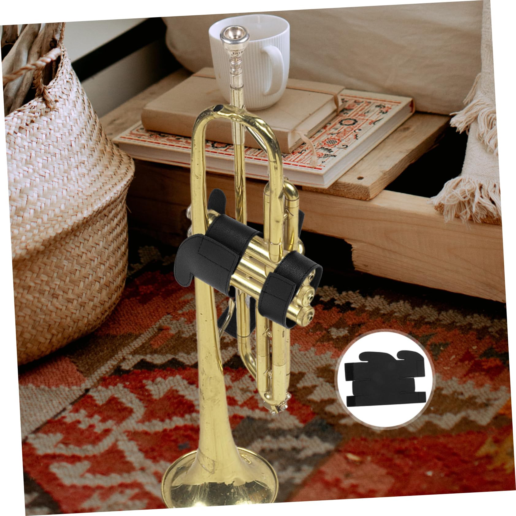 BESTonZON Trumpet Musical Instrument Cover Small Hand Pad Pu Material Trumpet Guard Durable Comfortable