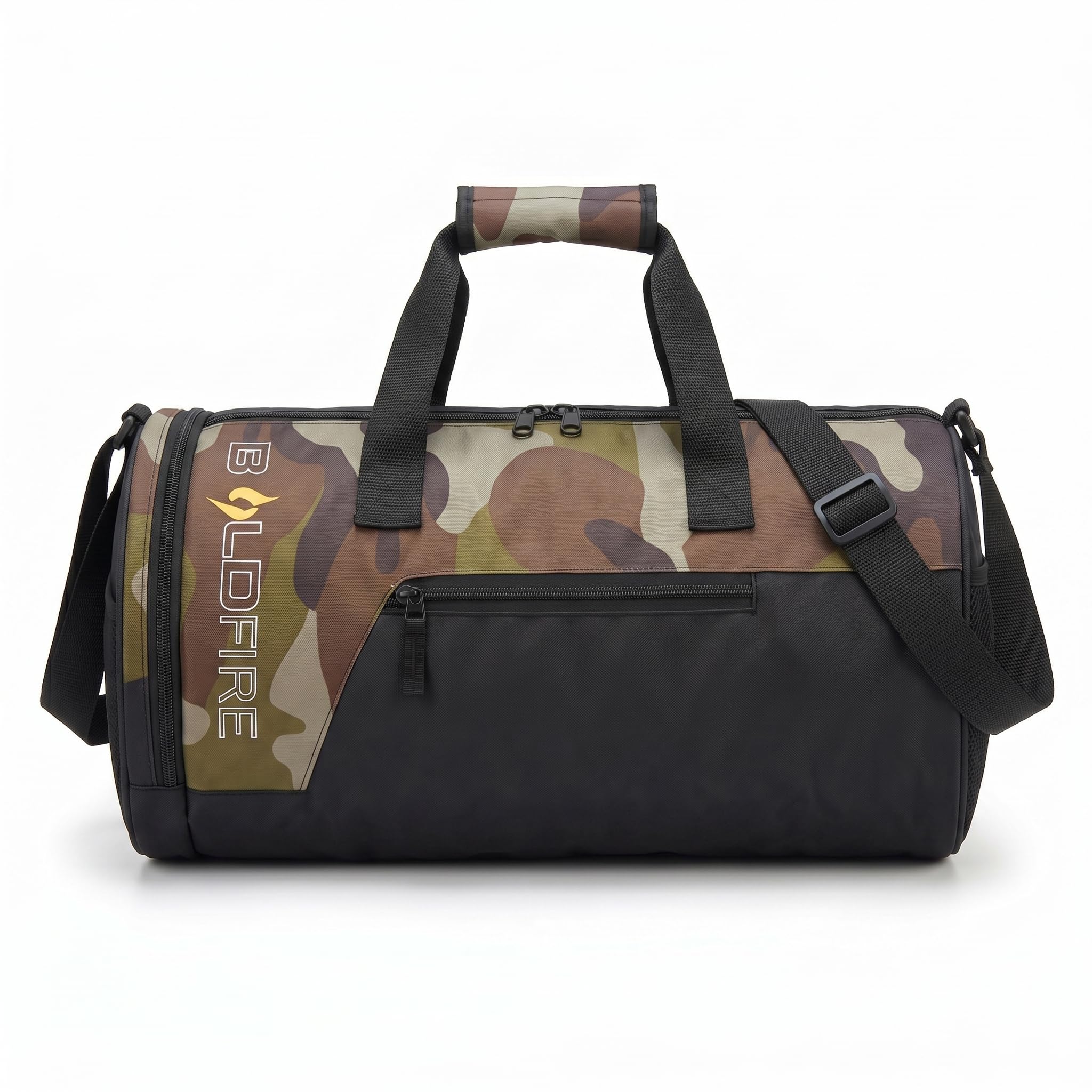 Boldfire Gym Bag for Men & Women | Sports Duffel Bag for Gym, Travel & Workout | Adjustable Shoulder Strap | Stylish Camouflage Fitness Bag-image-4