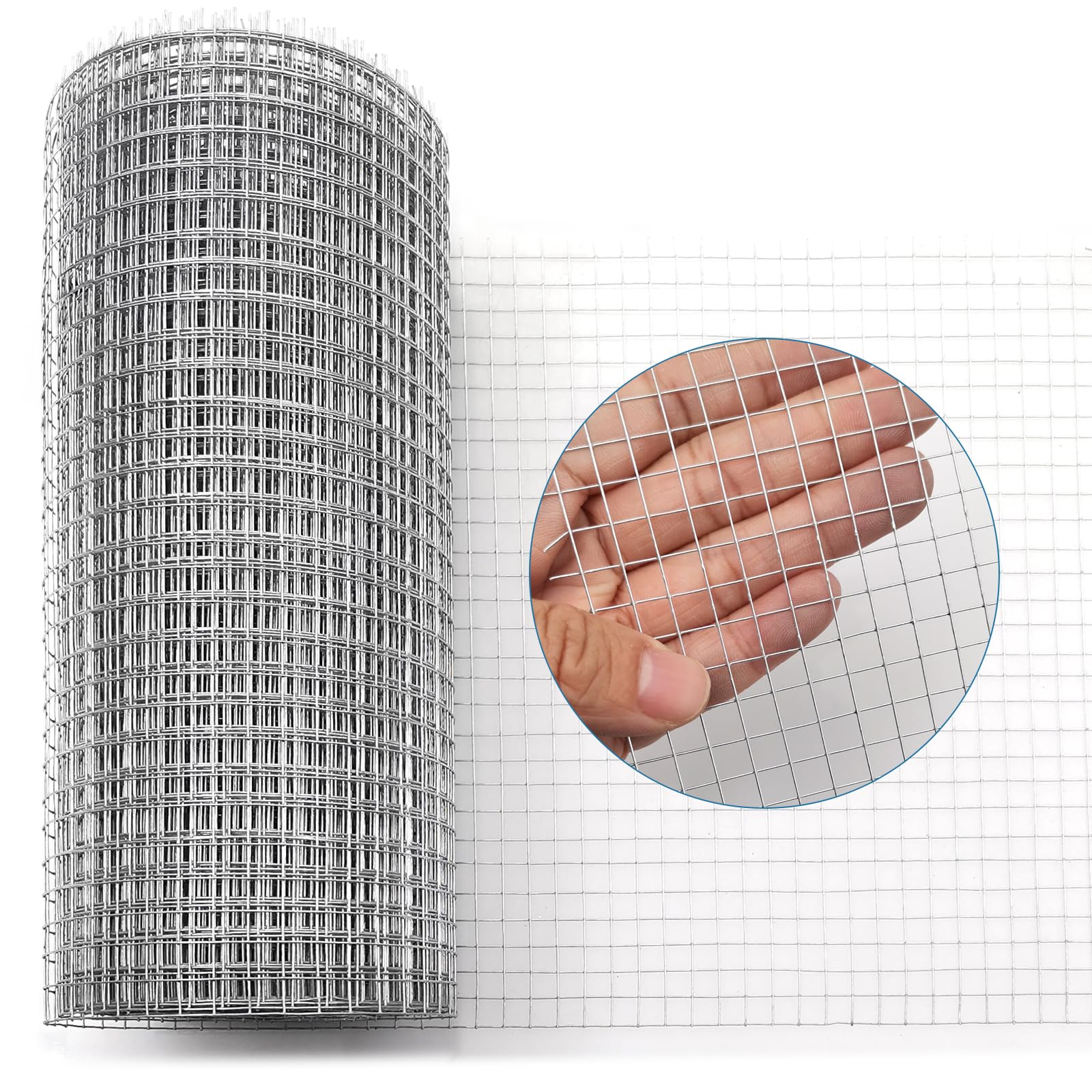 Hardware Cloth 1/4 Inch Galvanized Wire Mesh Roll 8 Inch x