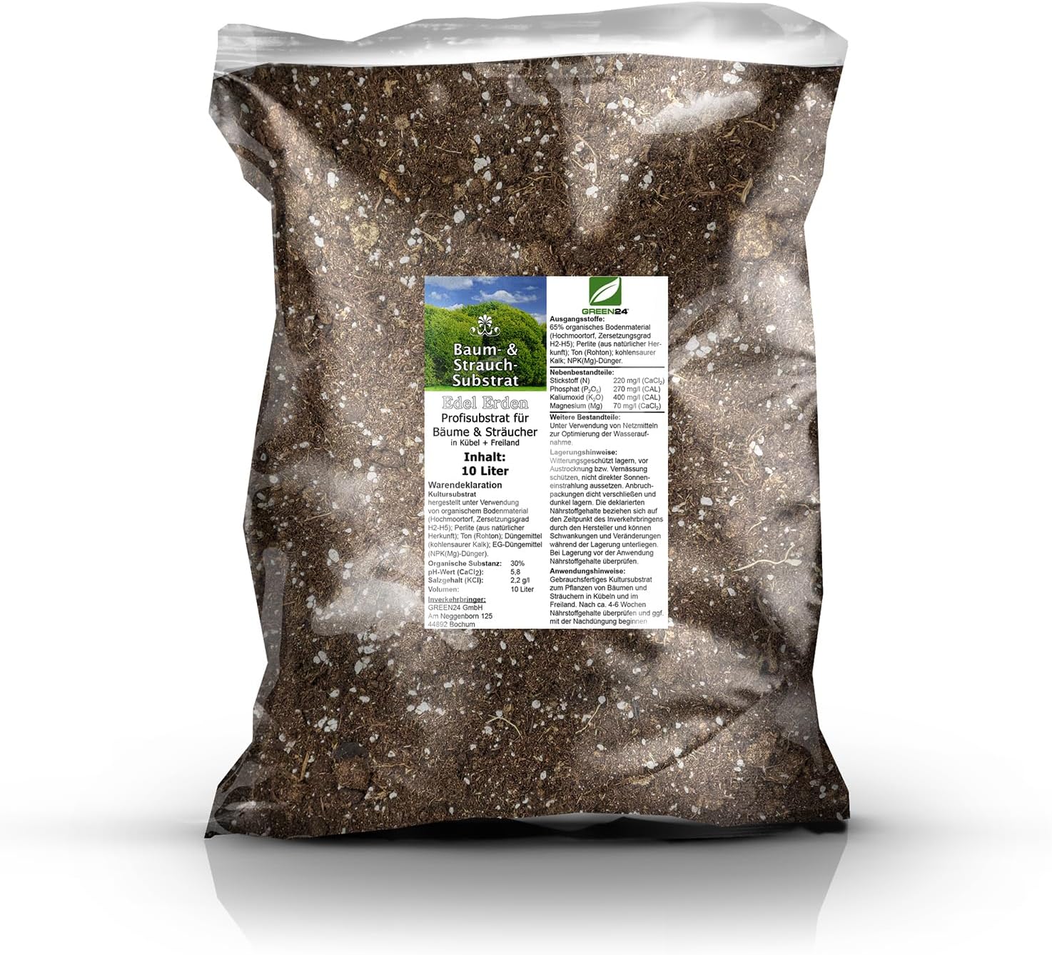 Tree and Shrub Substrate   10 Litres Professional Line Substrates   Soil for Fruit Trees Conifers Ornamental Trees Ornamental Shrubs   Trees and Shrubs in Tubs and Outdoors