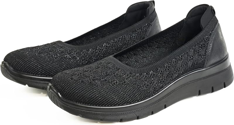 Women's Comfortable Slip On Sneakers Lightweight Breathable No Laces, Ideal for Walking and Daily Use