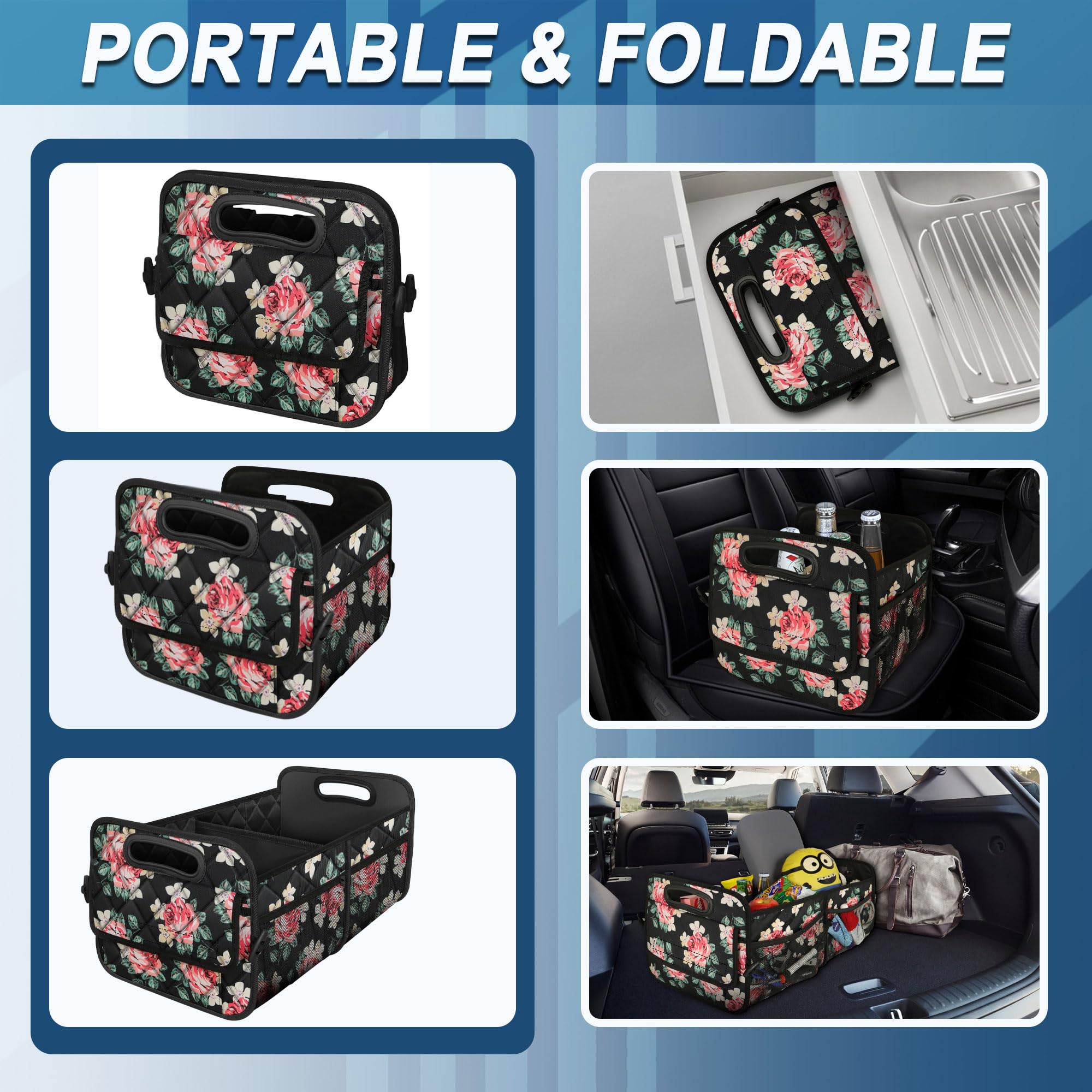 Snuopfy Organizer Bagagliaio Auto 8 Tasche Contenitori Portabagagli