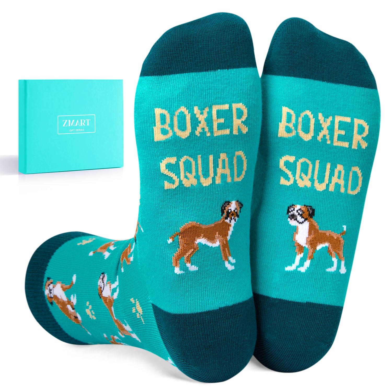 ZmartWomen Men Dog Lover Gifts - Funny Socks for Corgi Pug Shepherd Lovers, Husky Gifts for Dog Mom Dad