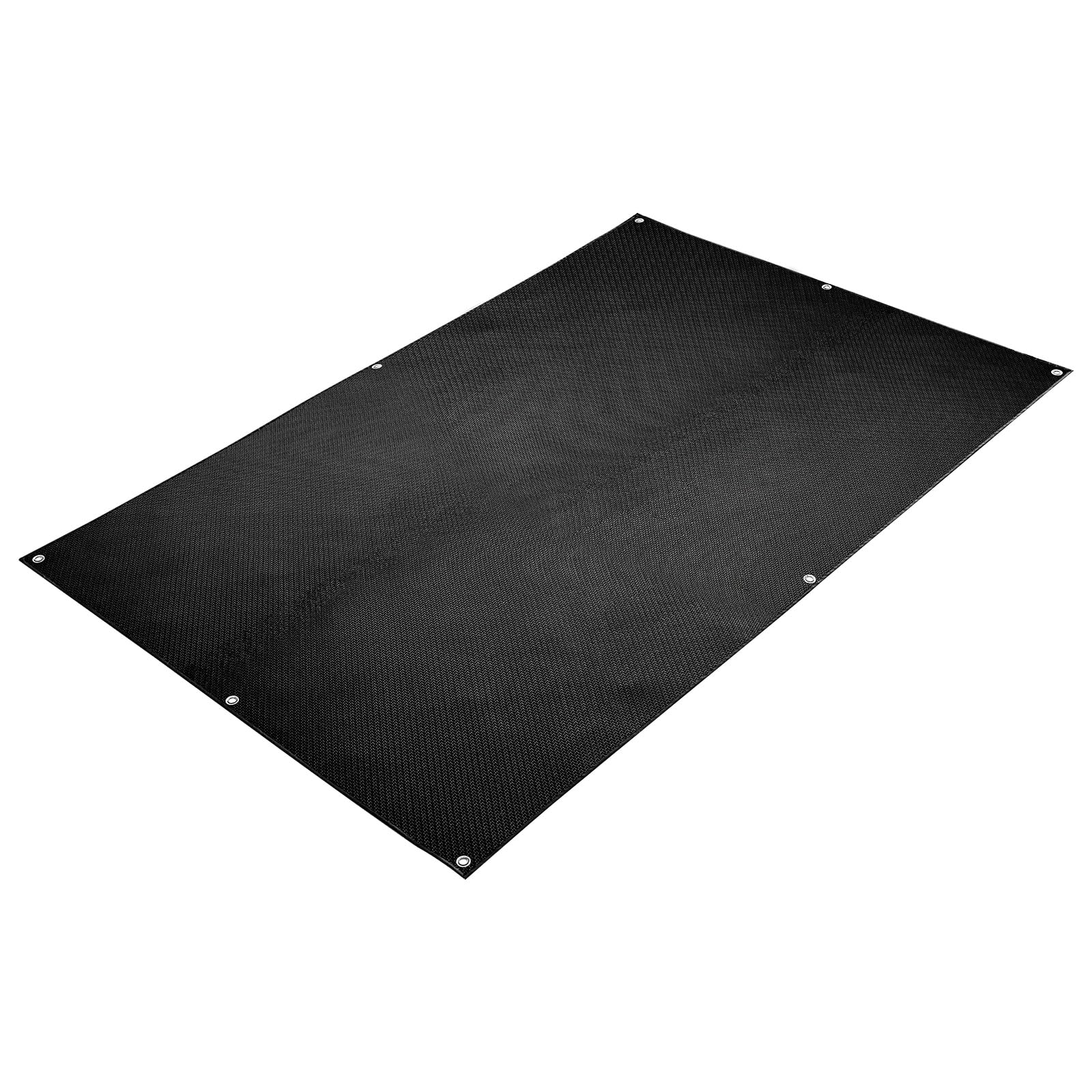 VEVOR Coperta per Saldatura in Fibra di Vetro Rivestita in Silicone da 1829 x 2438 mm, Coperte di Protezione Resistente al Calore max. 982°C, Tappeto Ignifugo Protettivo per Saldatura, Nero