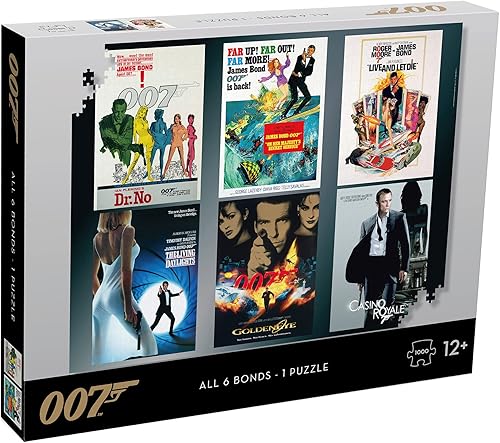 Winning Moves Games Top Trump 007 Bond All Six Bonds - Un rompecabezas de 1000 piezas