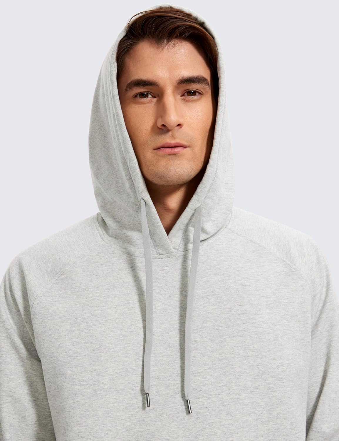 CRZ YOGA Hoodies for Men French Terry Hooded Sweatshirts Workout Athletic Casual Pullover Tops with Pocket - Image 4