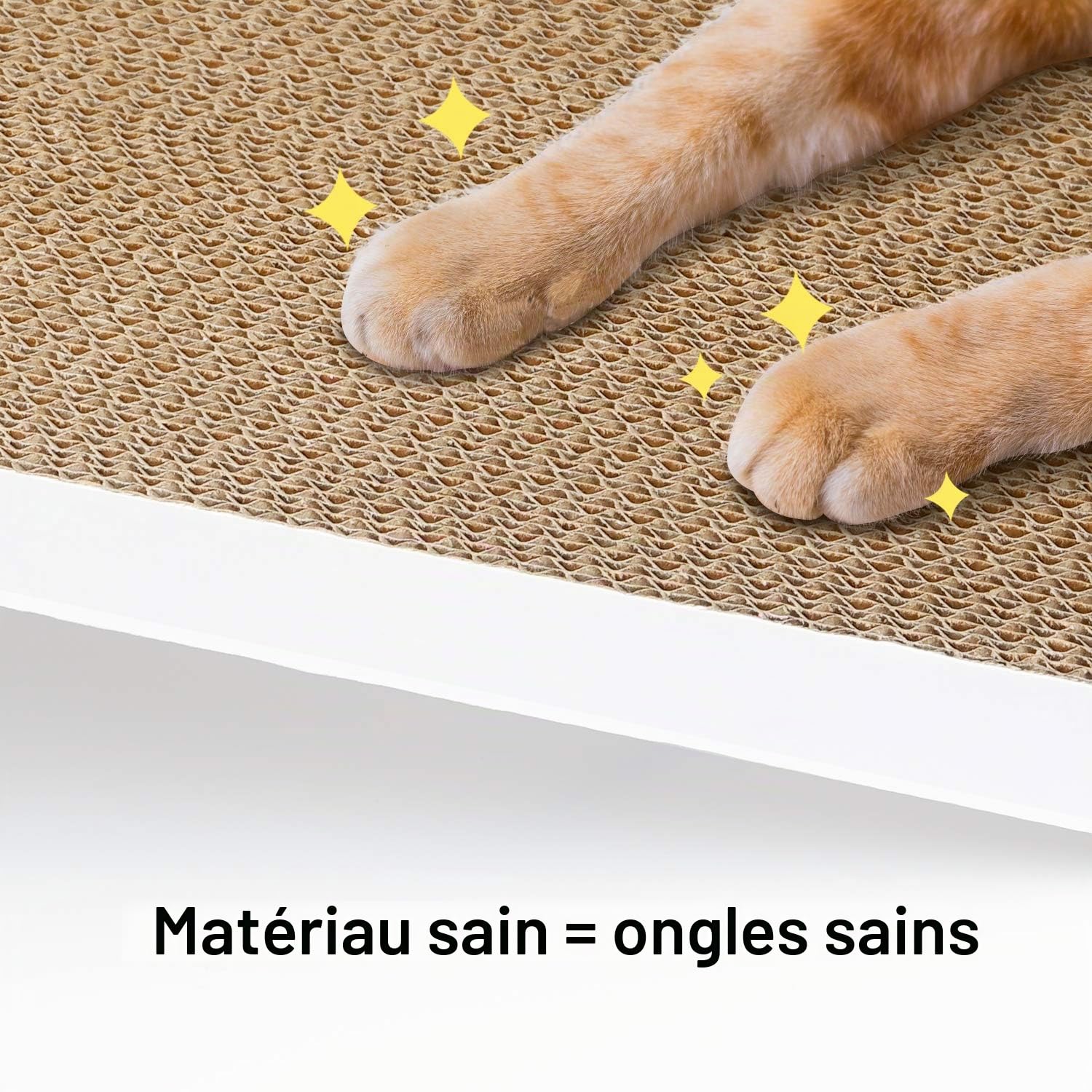 Likea Griffoir Inclinable pour Chat avec Herbe à Chat en Carton de Qualité Supérieure, Plusieurs Angles de Griffage