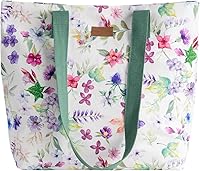 Vista 42 de Maison d' Hermine - Bolsa de lona de algodón reutilizable para mujeres, con asa para el hombro, bolsas a granel para compras y viajes