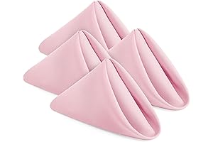 [24 Pack, Pale Pink] Cloth Napkins for Modern Dining