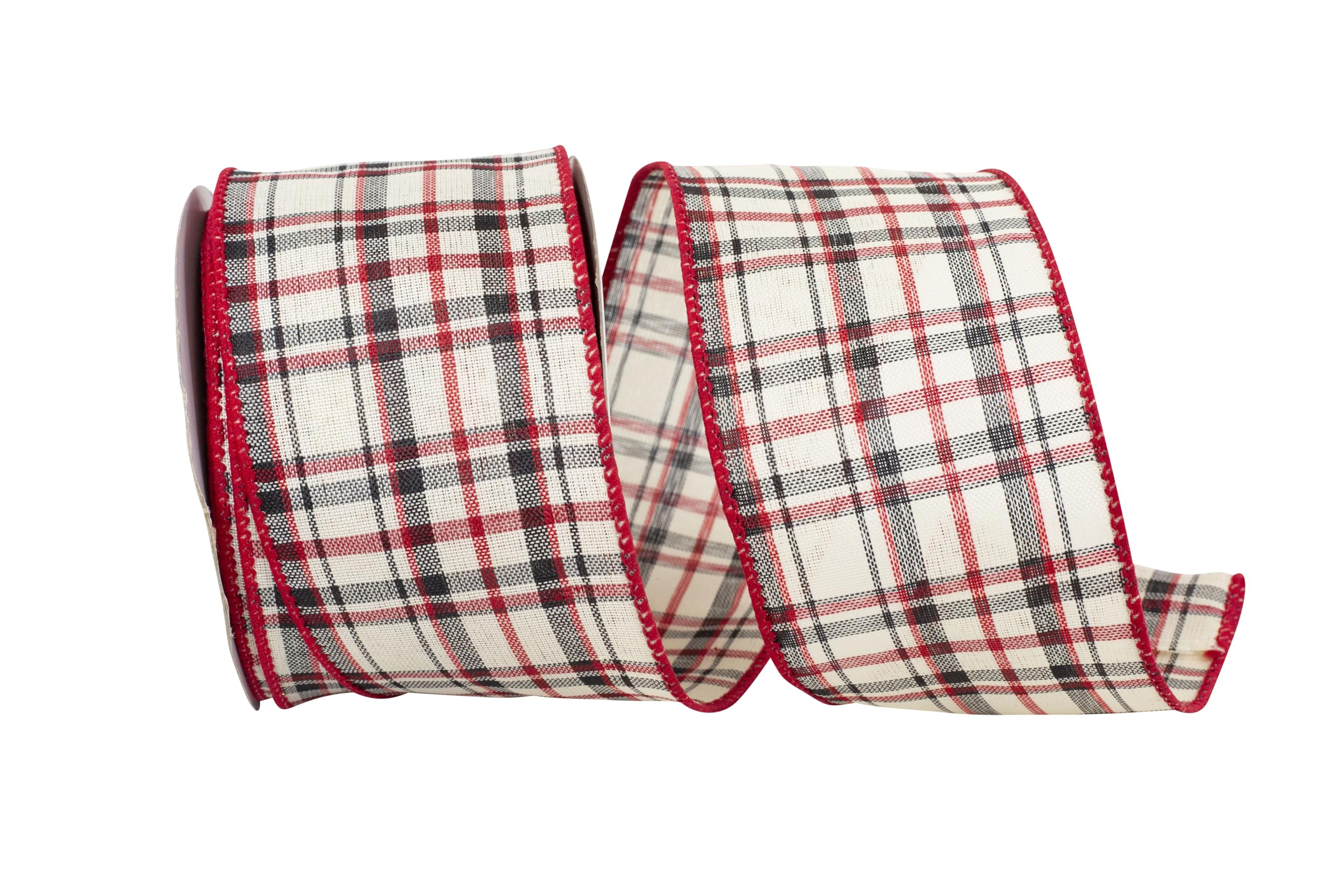 Amazon.com: Reliant Ribbon Athens Lauren Plaid Wired Edge  display picture 1