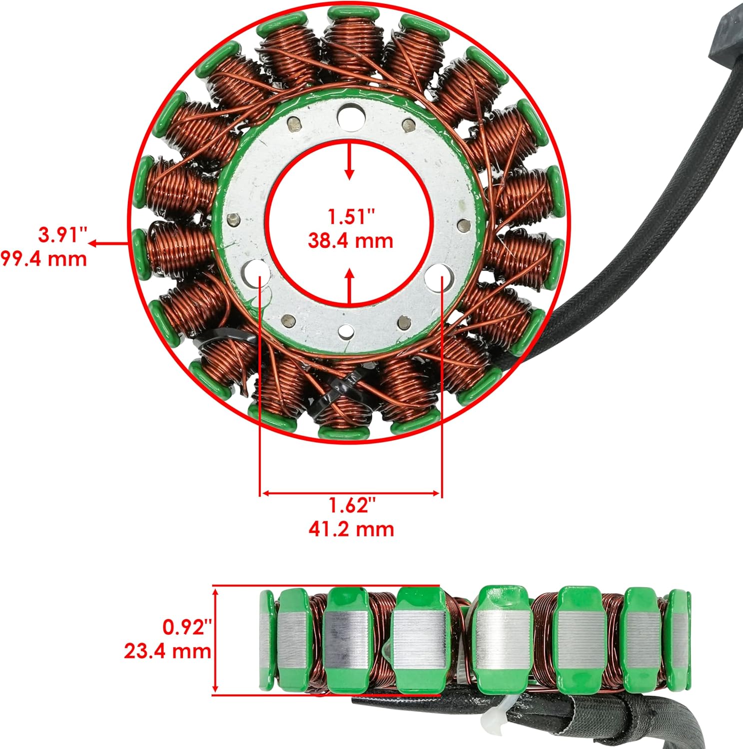 Caltric Stator and Gasket Compatible With Suzuki GSX-R750 GSXR750 1996 1997 1998 1999