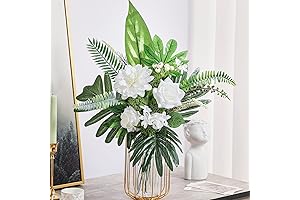 Serwalin Faux Tropical Bouquet: Lifelike Silk Florals for Wedding and Home Decor