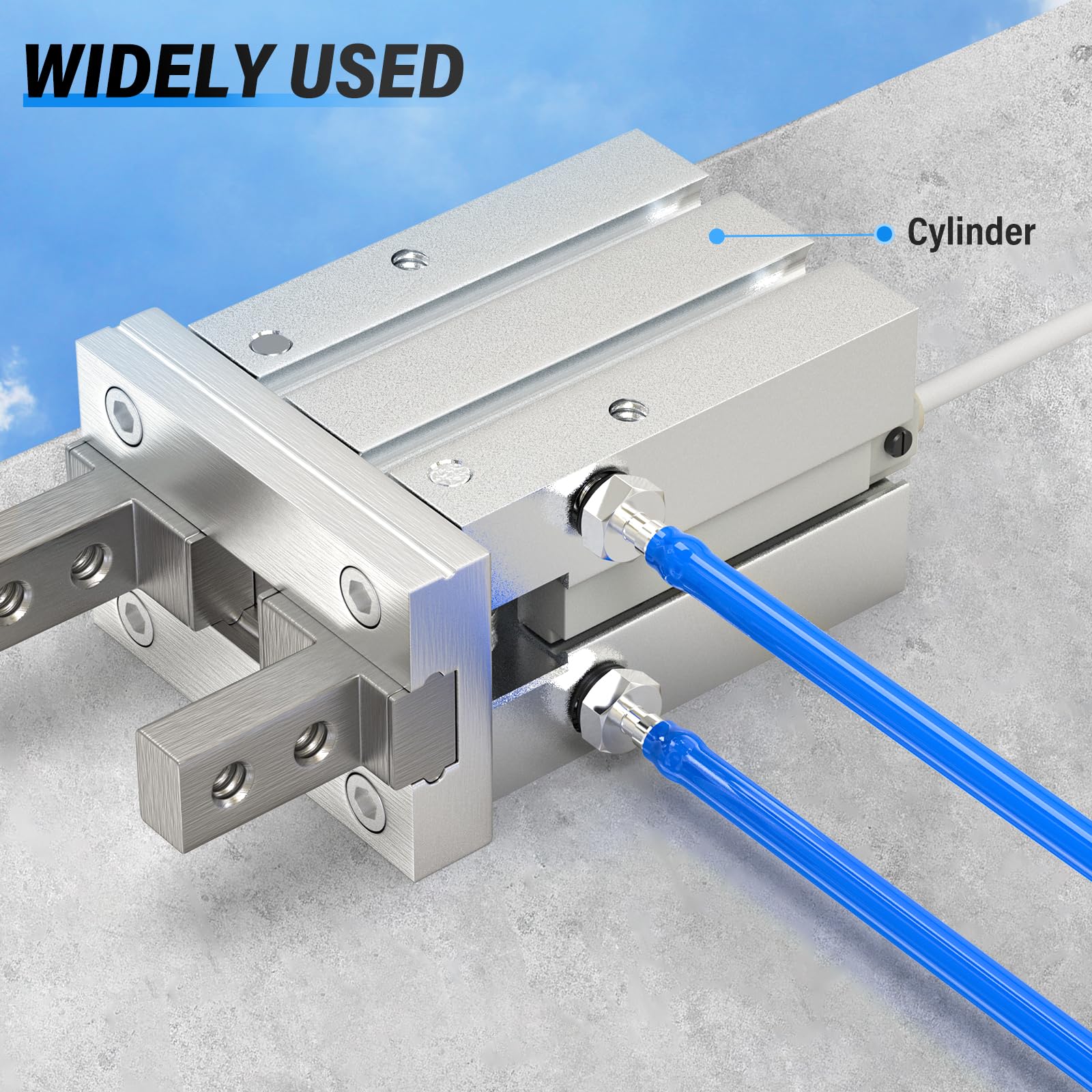 TAILONZ Pneumatische Koperen Rechte Fitting 4mm OD X 3/8 BSP Push To Connect - Set Van 2