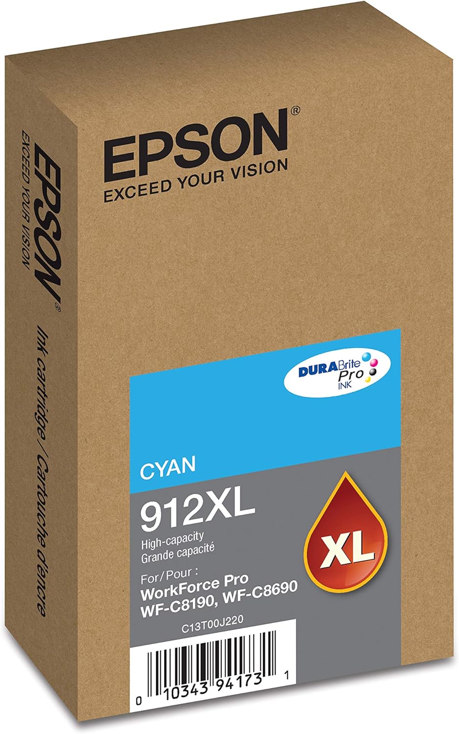 Epson DURABrite Pro T912XL220 -Ink -Cartridge - High Capacity Cyan