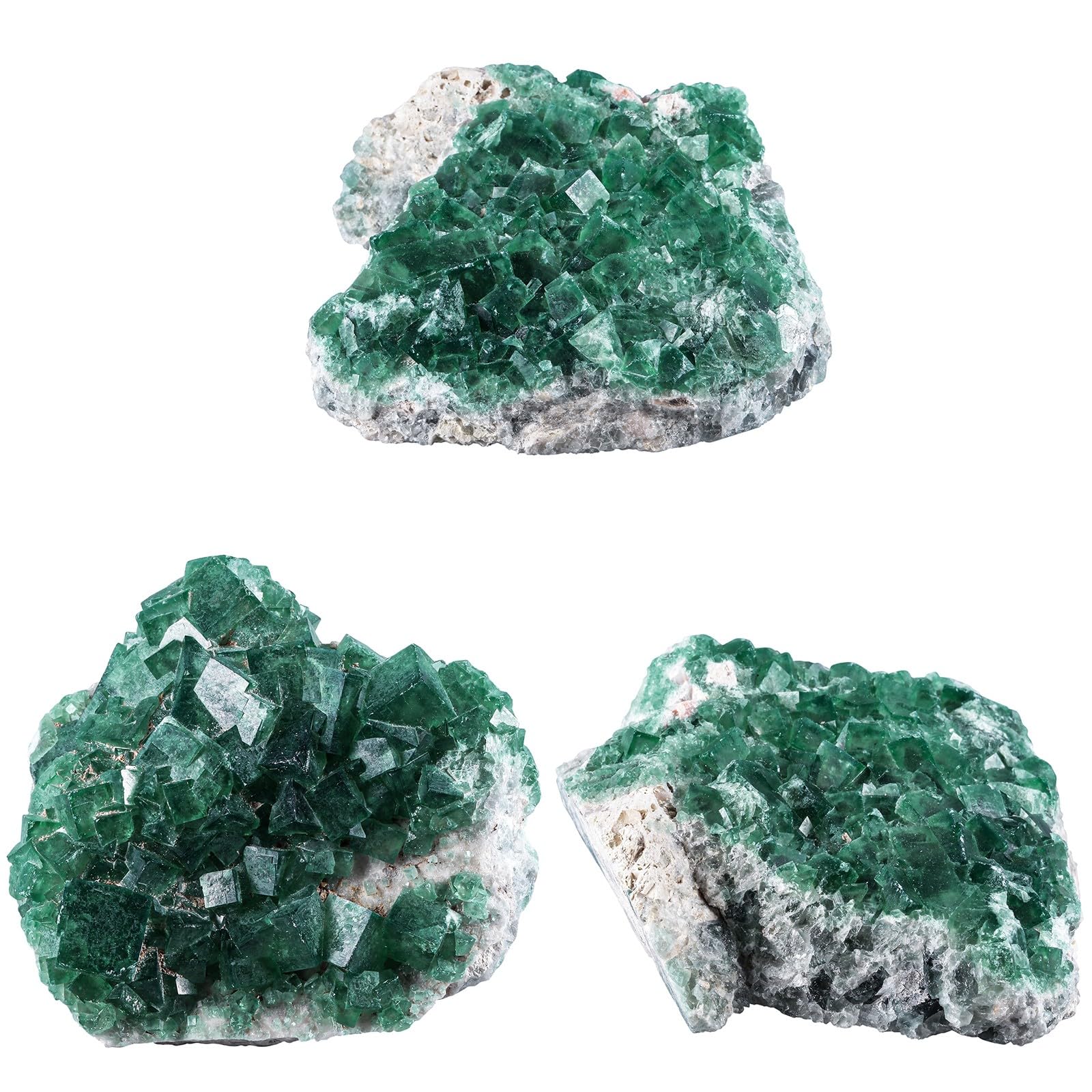 Rockcloud Cristallo di fluorite naturale geode cluster minerale irregolare 0,5 kg | Esemplare di pietra grezza per la meditazione dei chakra