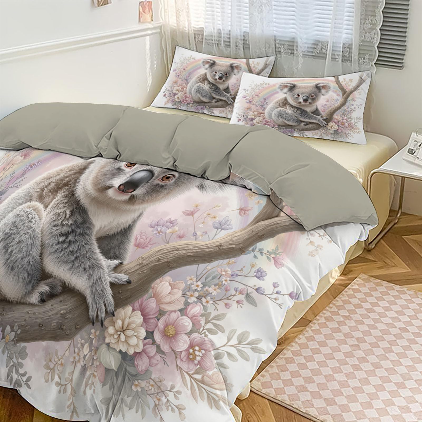 Housse de couette koala 220x240cm : le secret des nuits paisibles pleines de tendresse