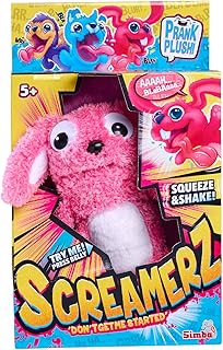 Simba ScreamerZ 105953332 Rambling Rabbit with Sound - Funny Cuddly Toy with Screaming Sounds - Plush Toy for Children from 5 Years, Approx. 30 cm, Pink