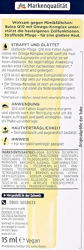 Miniatura 4 de Crema de ojos antiarrugas Q10 con Omega Complex - Sin perfume, sin PEG, vegano, no probado en animales - 0.5 fl oz por Balea