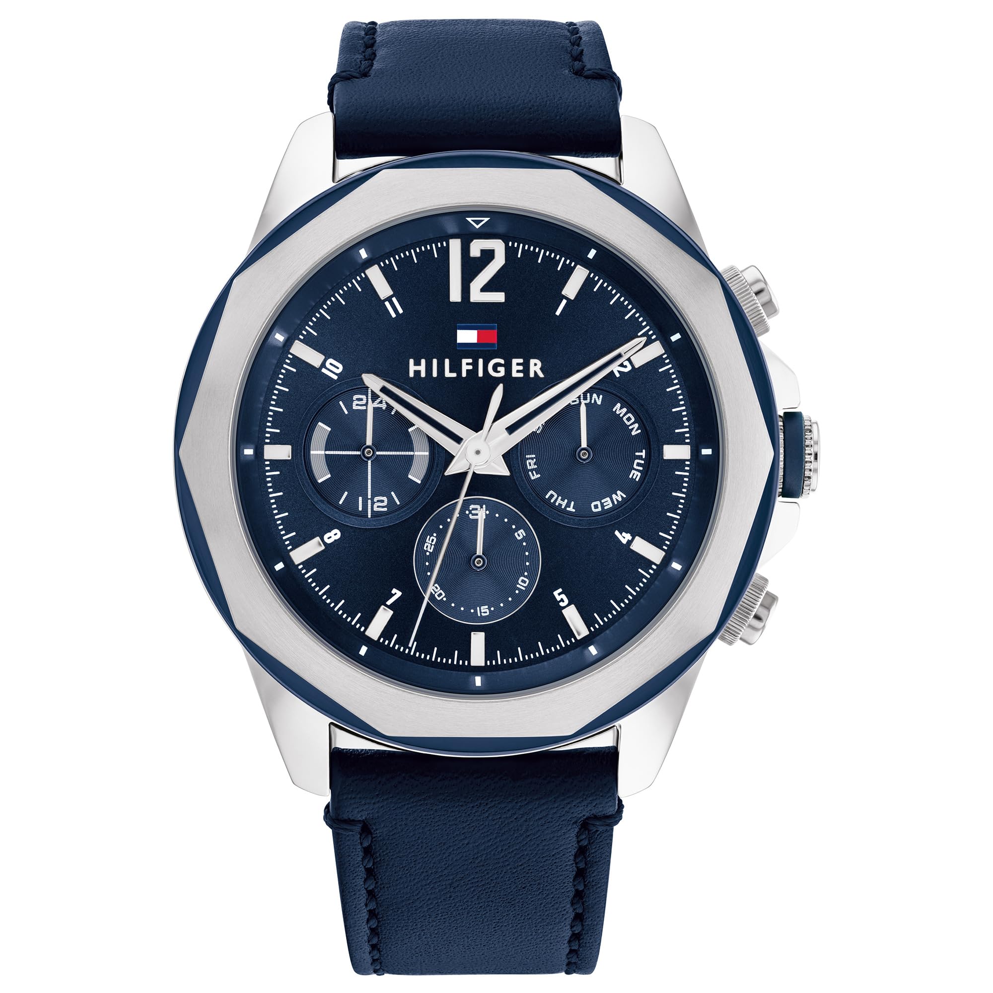 tommy hilfiger Analog Navy Dial Leather Strap Watch for Men-picture-12