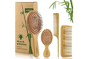 MRD Hairbrush Set with Bamboo Comb