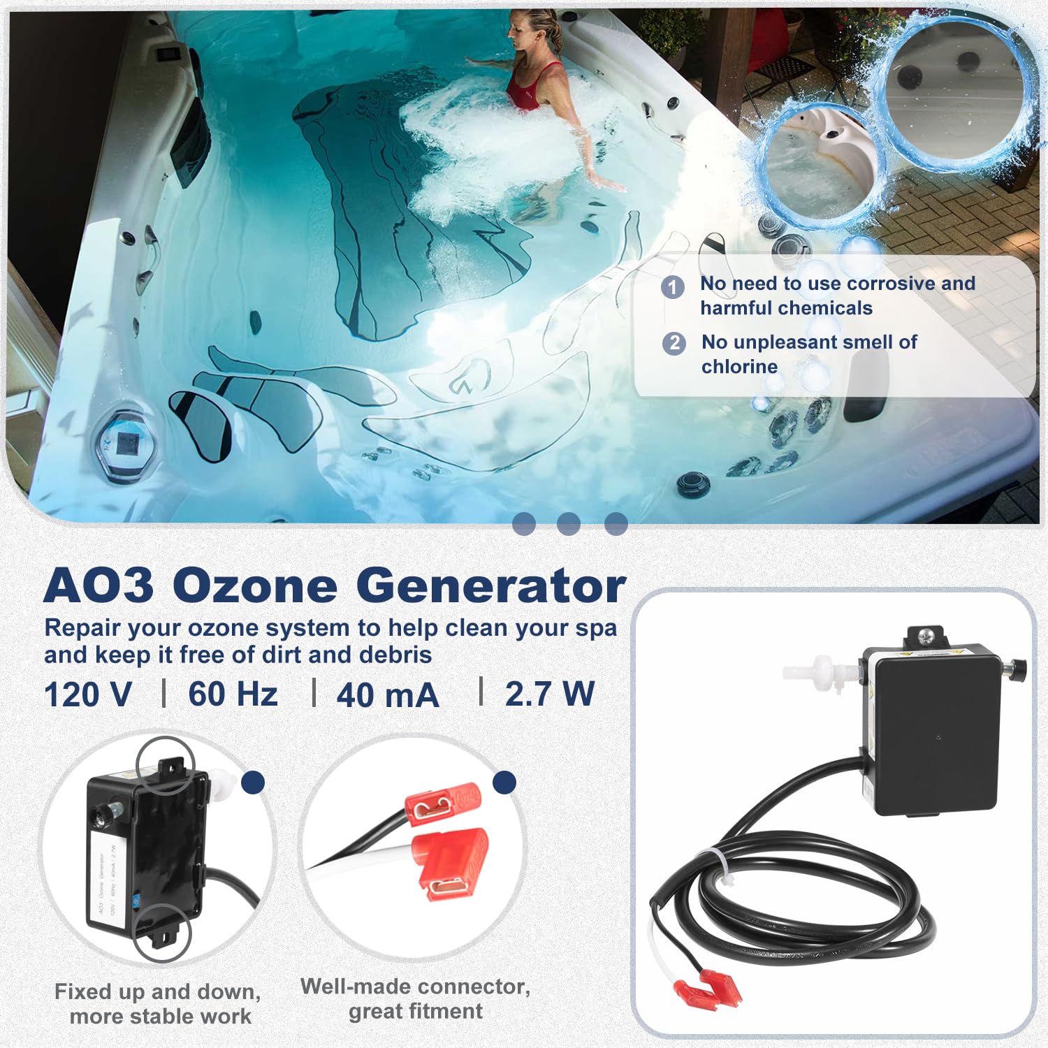 Ussuray 72602 Freshwater III Ozone Generator Kit Compatible with
