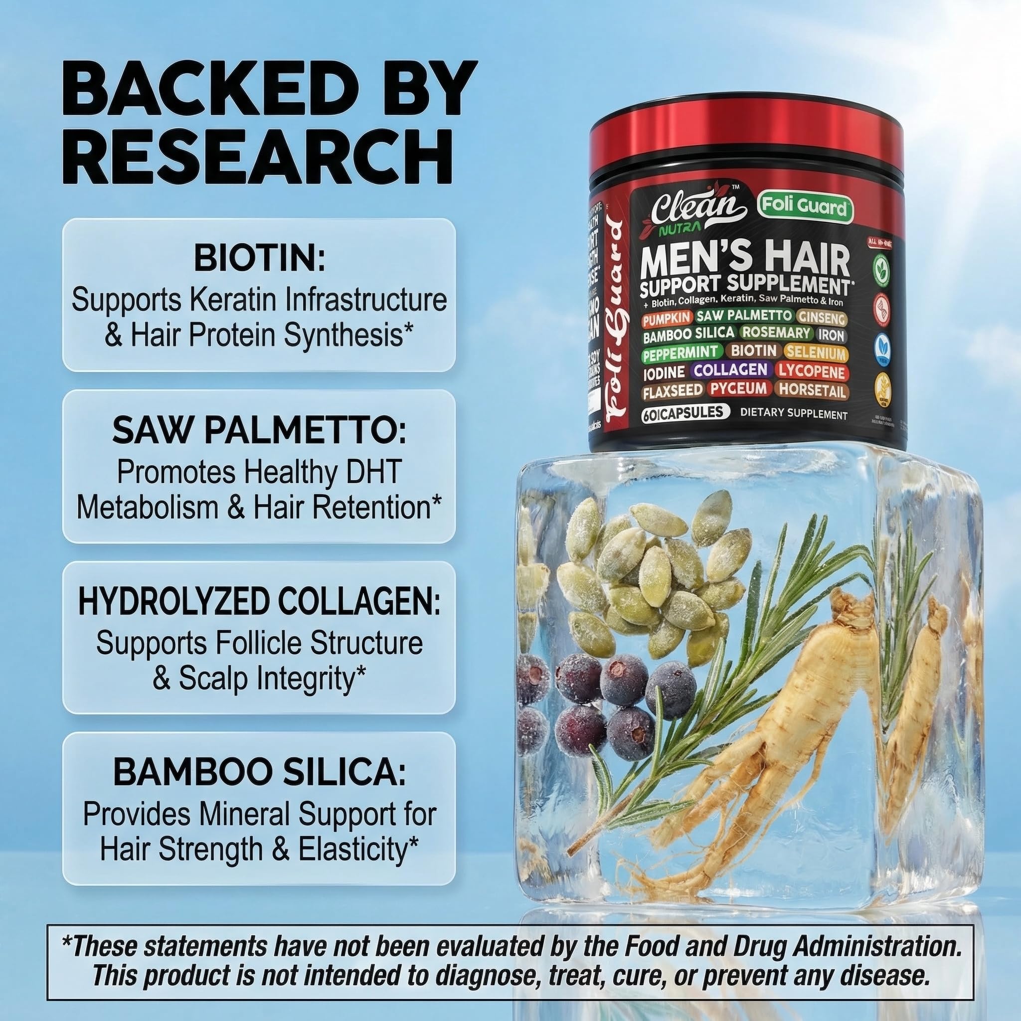 Amazon.com: Hair Growth Supplement For Men | Biotin Hair Vitamins