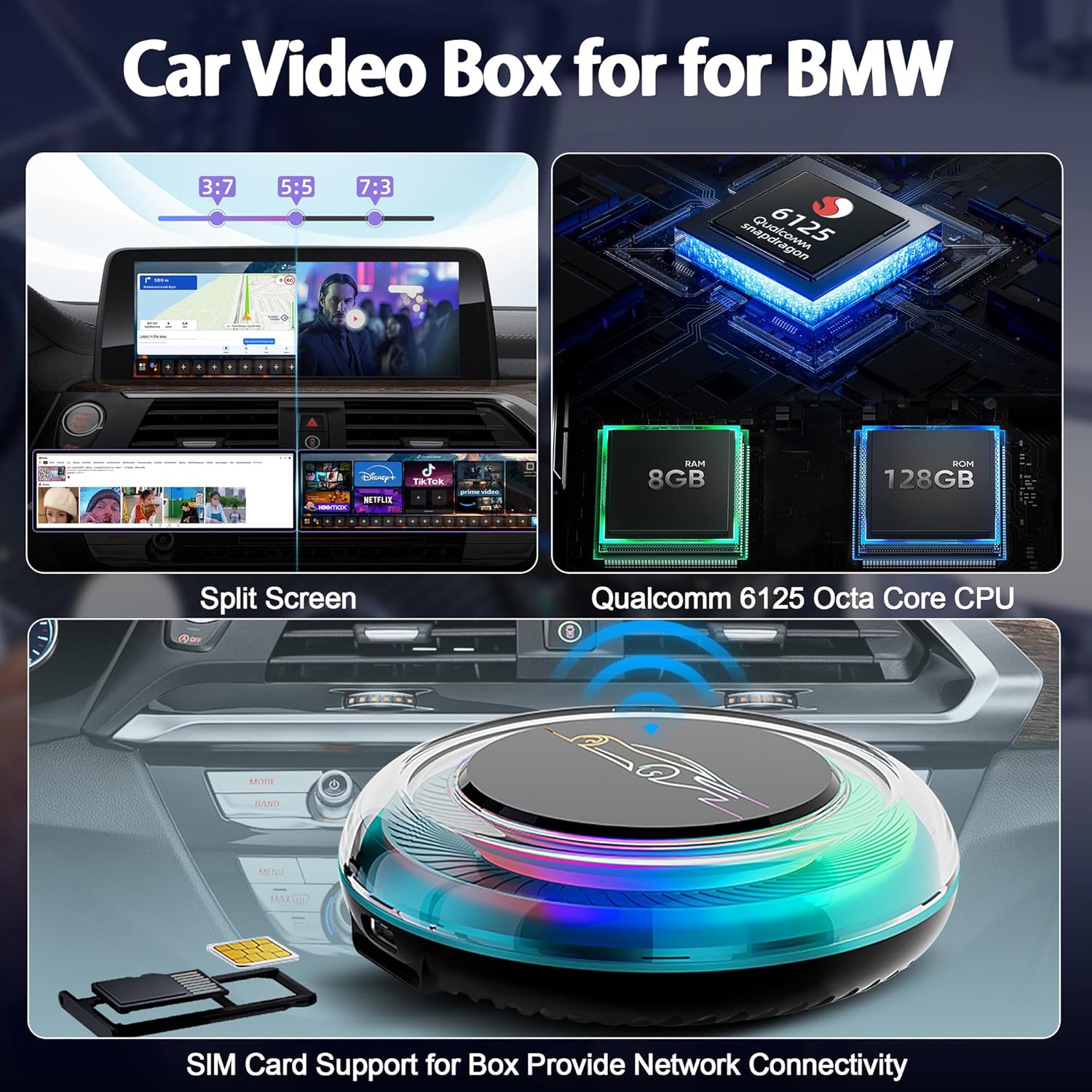 LEXXSON AI Box with SIM card being inserted